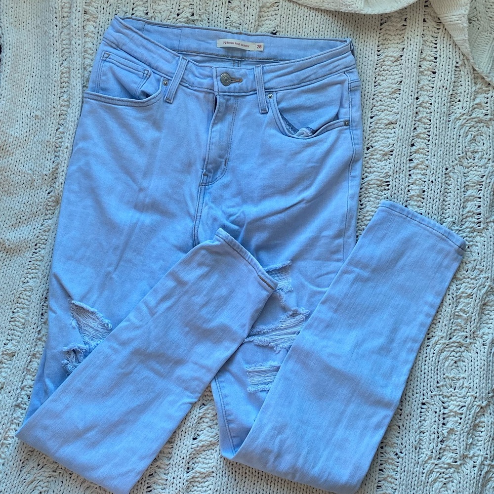 Levi Strauss & Co. High Rise Skinny Jeans - Size 28
